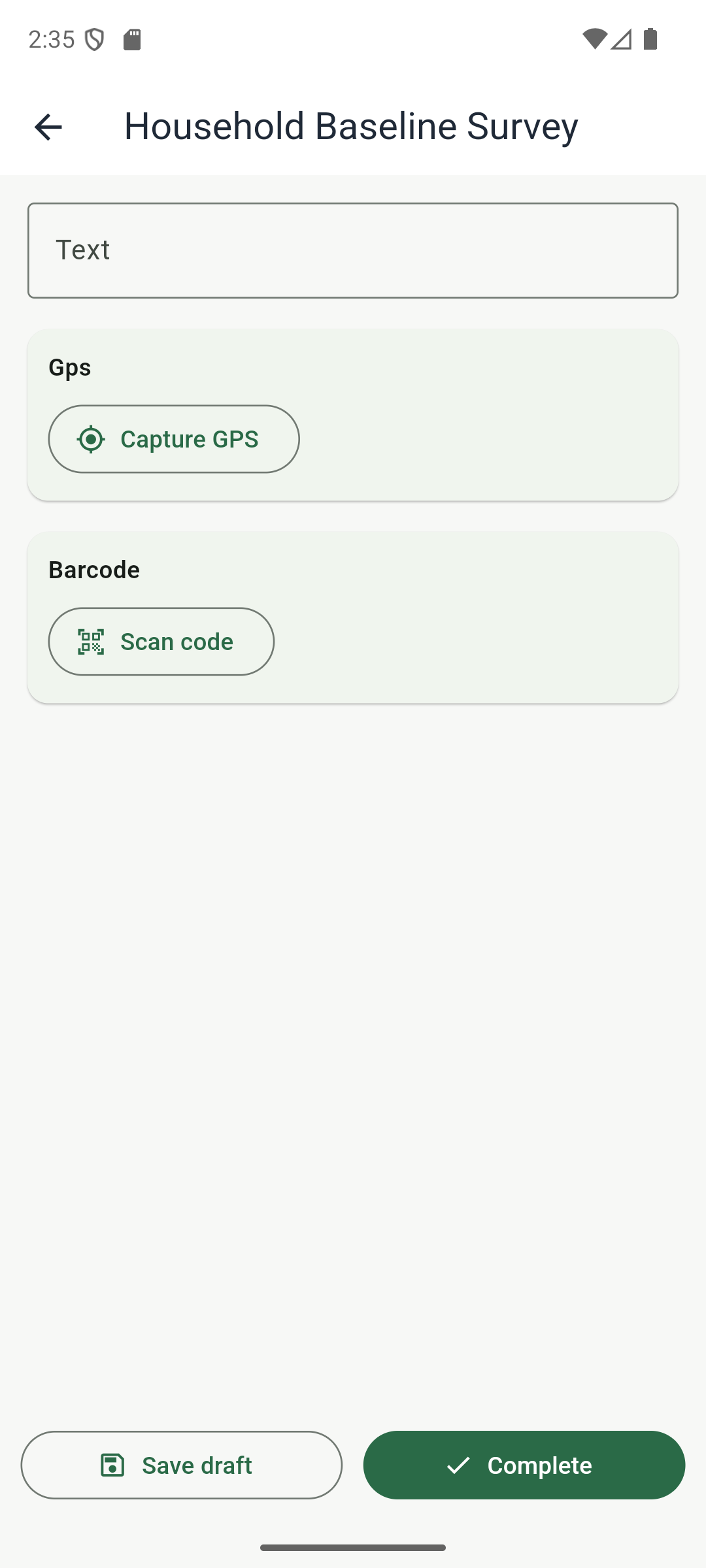 Business & M&E app screen
